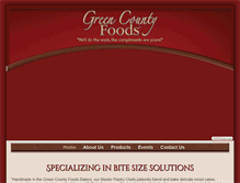 Tablet Screenshot of greencountyfoods.com